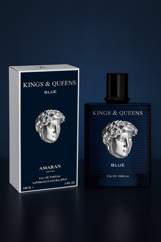👑 Kings & Queens Blue Eau de Parfum  By Amaran – 100 ml 3.4 oz